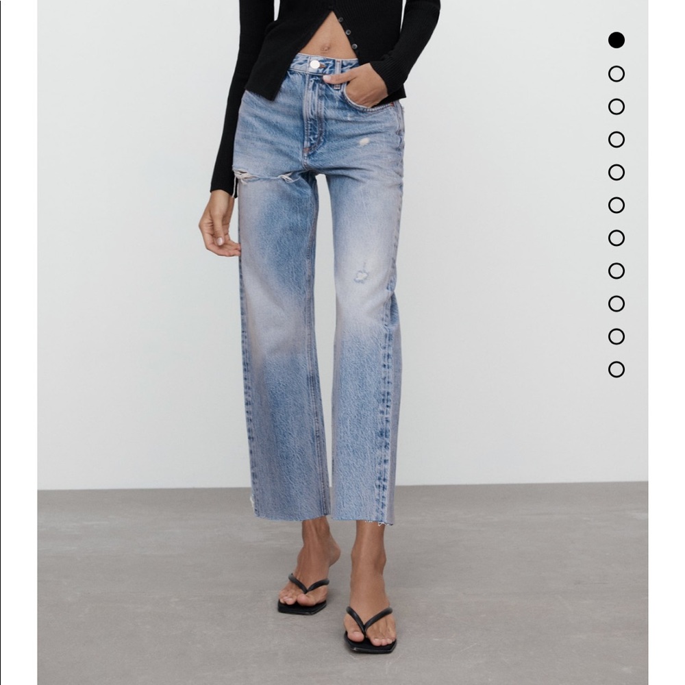 Zara the pepper mom jeans blue